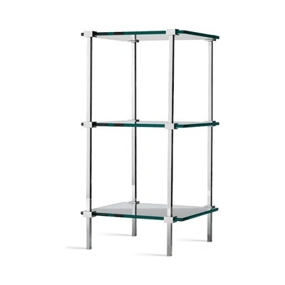 Kúpeľňový sklenený regál Decor Walther, chróm 0703100
