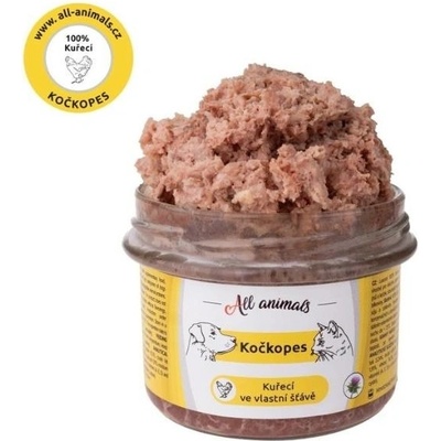 All Animals kočkopes Kuře ve vlastní šťávě 200 g – Sleviste.cz