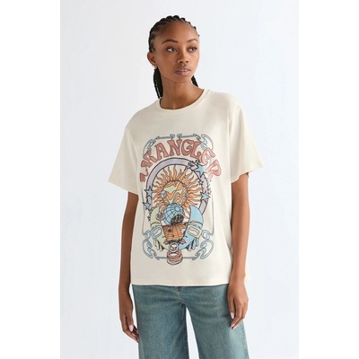 Wrangler Dámske tričko Wrangler® Girlfriend Tee 112362565 smotanová