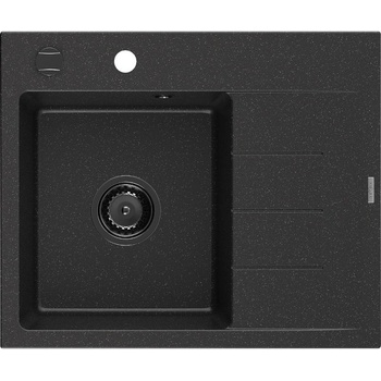 Mexen Ben гранитна мивка с 1 отделение и капковник, лява 600 x 500 мм (6522605000-73-B)