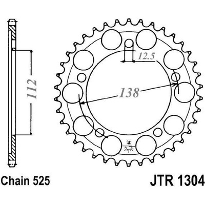 JT Sprockets JTR 1304-47 | Zboží Auto