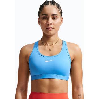 Nike Спортен сутиен Nike Swoosh Medium Support university blue/white