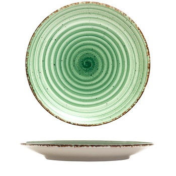Image 1 of Gural Porselen - Green Чиния 25cm. (NBNEO25DU50YS) (0180510)