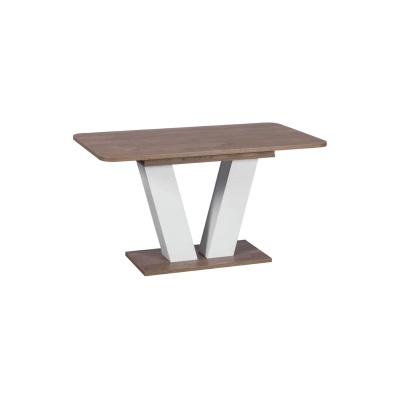 Carmen Разтегателна трапезна маса vegas - дъб канзас + сив