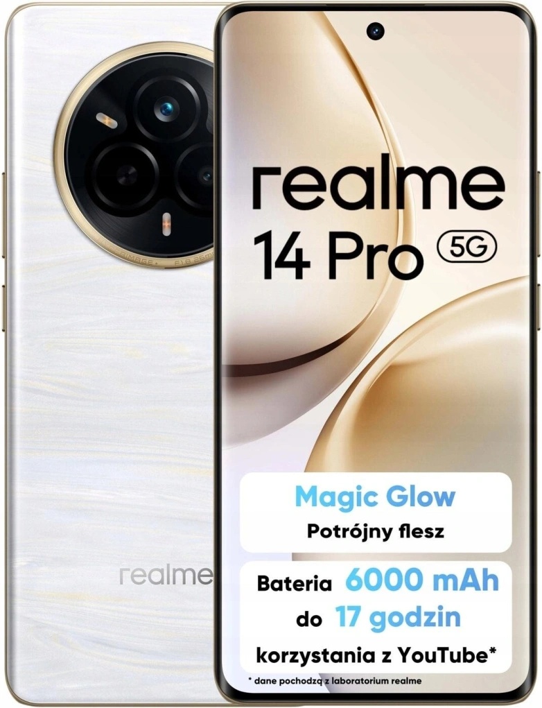 スマートフォン本体 Realme 14 Pro 5G 8GB + 256GB Pearl White Shop Realme 14 Pro 5G Pearl White 256gb at Affordable Price!