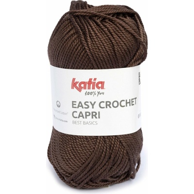 EASY CROCHET CAPRI Katia Farby EASY CROCHET CAPRI: 103 čokoládová hnedá