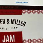 Glossy papir (FSC) label test roll - 10 cm x 4 meter (testroll8)