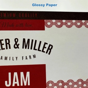  Glossy papir (FSC) label test roll - 10 cm x 4 meter (testroll8)