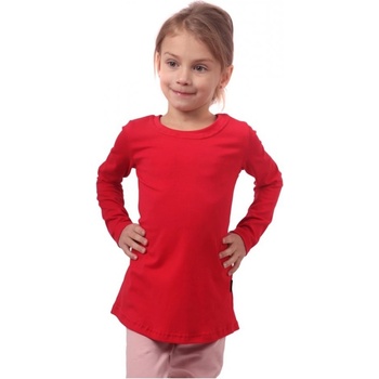 Jožánek dievčenské tričko dlhý rukáv červené