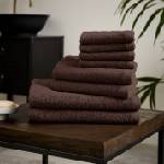 Catherine Lansfield Хавлиена кърпа Catherine Lansfield Quick Dry Cotton 8 Piece Towel Set - Chocolate