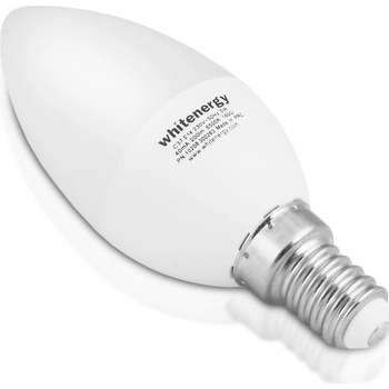 Whitenergy LED žiarovka SMD2835 C37 E14 3W teplá biela