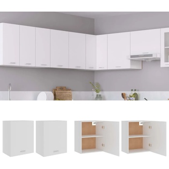 Image 1 of vidaXL Висящи шкафове 2 бр. "Lyon" бели 50x31x60 см, инженерно дърво (805078)