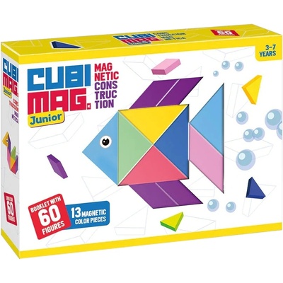 Cubimag Магнитен пъзел Cubimag Blue Rocket - Със 60 предизвикателства, Junior (80973BG)