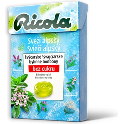 RICOLA Svěží alpský bez cukru, 40 g