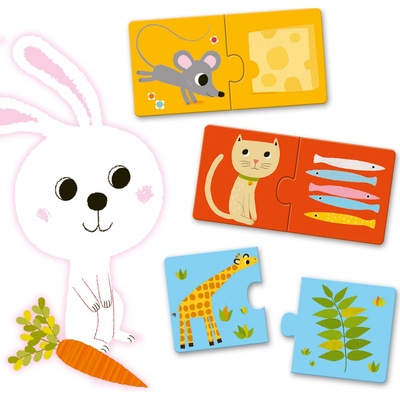 Djeco Puzzle duo Jedlo je hotové 10 ks