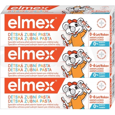 Elmex Kids detská Trio 3 x 50 ml