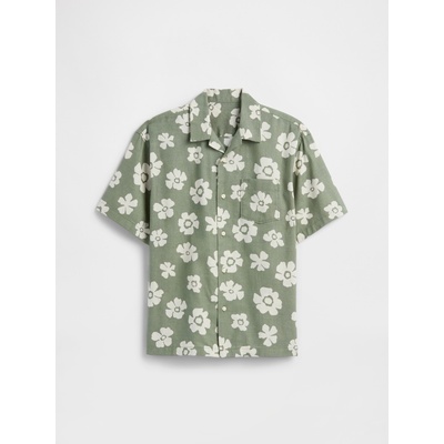 GAP Бебешка ленена риза GAP GAP | Zelen | Момчешки | S