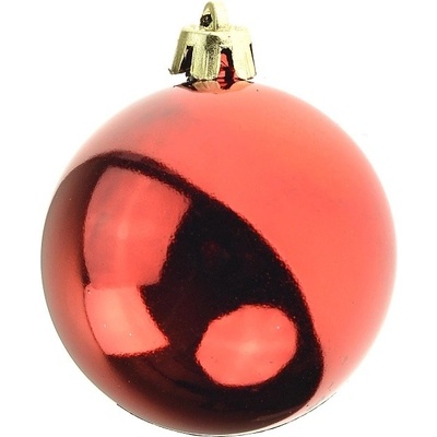 Euro Habitat Vánoční koulička 6cm Červená lesklá – Zboží Mobilmania