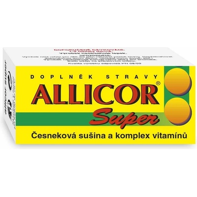 Naturvita Allicor Super česnek+vitaminy 60 tabliet