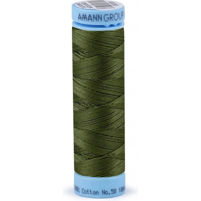 Bavlněné nitě 100 m etiketní č. 50 Triana Amann Barva: 0660 Bronze Green