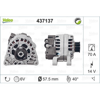 VALEO Alternátor 437137