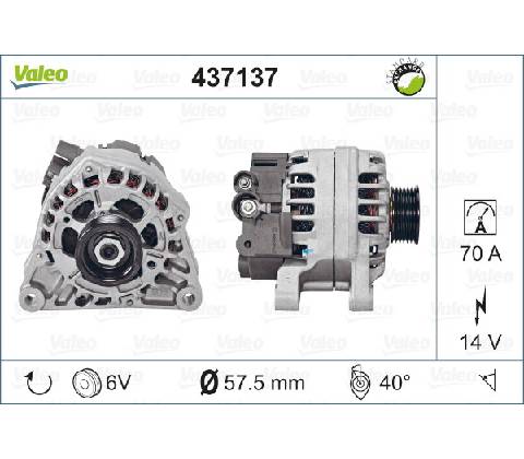 VALEO Alternátor 437137