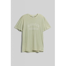 Woolrich tričko LIGHT GARMENT DYED T-SHIRT zelená