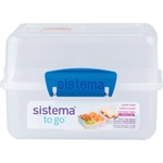 Sistema Кутия за обяд Sistema TO GO с 2 отделения 1.4 л, синя