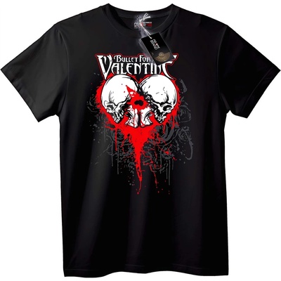 NOONEBRAND Тениска Bullet For Valentine Skull Сърце - L, Black