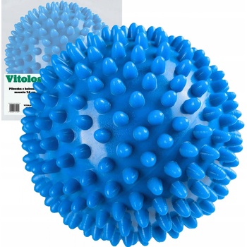 Vitolog Masážna loptička s hrotmi 7,5 cm x 7,5 cm modrá