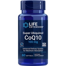 Life Extension Super Ubiquinol Co Q10 + Enhanced 100mg 60 kapslí