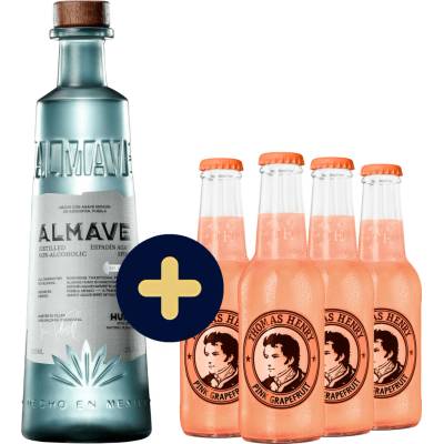 Almave Humo Non-Alcoholic Espadin Agave Spirit + 4x Thomas Henry Grapefruit zadarmo (set 1 x 0.7 l, 4 x 0.2 l)