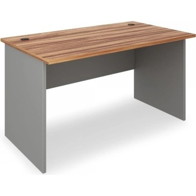 Rauman Stůl SimpleOffice 140 x 80 cm ořech vlašský / šedá