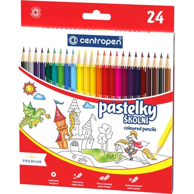 Centropen šestihranné pastelky 9520 24 barev