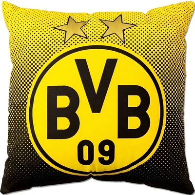 BORUSSIA DORTMUND vankúš Borussia Dortmund čierno-žltý 40x40