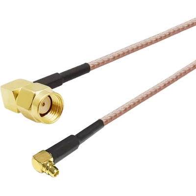 W-star Pigtail MMCX RSMA/M úhlový 90° 23cm kabel typu RG176 WSPMMCX90