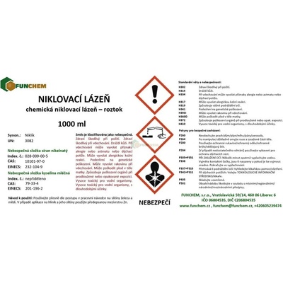 Chemická niklovací lázeň - Niklík