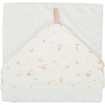 Bimbidreams Бебешка хавлия с качулка Bimbidream - Monet, 100 x 100 cm, White/Pink (8435629215498) - baby