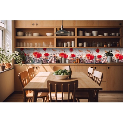 DIMEX ART Фототапет за кухня - мак 420 x 60 см