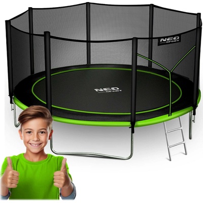 Neo-Sport 404 cm + venkovní ochranná síť + žebřík