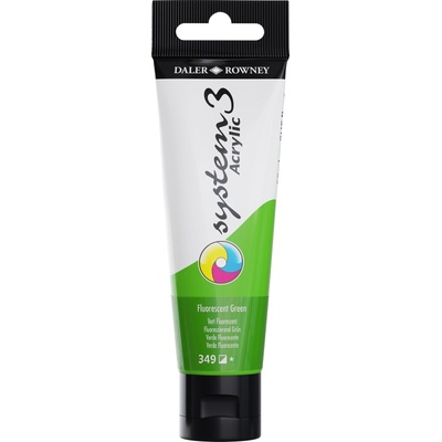 Daler-Rowney System3 АКРИЛНА боя Fluorescent Green 59 ml 1 бр (129059349)