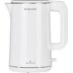 Singer Електрическа кана Singer WK-15040 PWH, 2200W, 1.5 l, бяла (15040 PWH) Електрически кани
