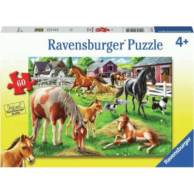 RAVENSBURGER Šťastní koně 60 dílků