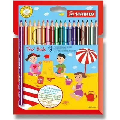 Pastelky STABILO Trio thick sada 18 ks v katronovom puzdre
