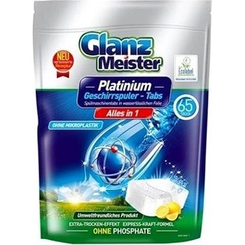 Glanz Meister EKO PLATINUM tablety do umývačky riadu 65 ks