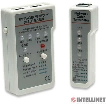Intellinet Cable Tester, Multifunction RJ45/RJ11