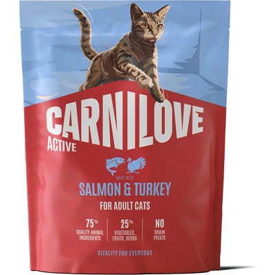 CARNILOVE ACTIVE Cat Dry Made with Salmon & Turkey for Adult All Breeds 400 g