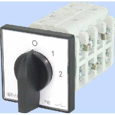 Elektromet Vačkový spínač 0-1-2 3P 16A IP65 s krytkou Arc 16-32 921611
