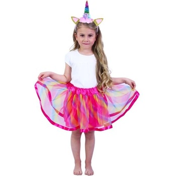 Rappa Детски костюм туту пола с лента за глава еднорог