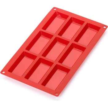 Lékué Форма за печене Lekue 1010165, 30x17.5x1.2 см, 315 мл, От -60 до +220C, Платинен силикон, Червен (1010165)